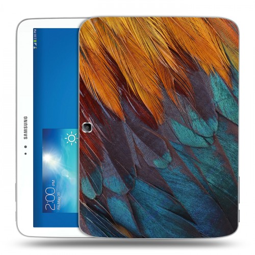 Дизайнерский силиконовый чехол для Samsung Galaxy Tab 3 10.1 Перья