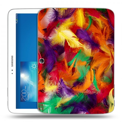 Дизайнерский силиконовый чехол для Samsung Galaxy Tab 3 10.1 Перья