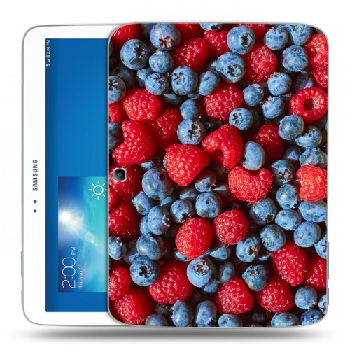 Дизайнерский силиконовый чехол для Samsung Galaxy Tab 3 10.1 Ягоды