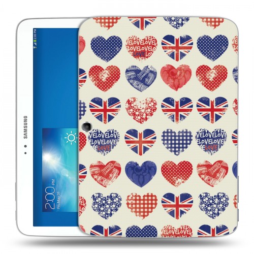 Дизайнерский силиконовый чехол для Samsung Galaxy Tab 3 10.1 British love