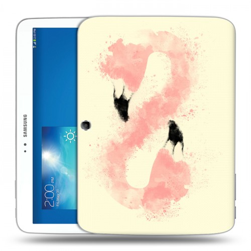 Дизайнерский силиконовый чехол для Samsung Galaxy Tab 3 10.1 Розовые фламинго