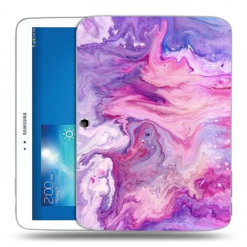 Дизайнерский силиконовый чехол для Samsung Galaxy Tab 3 10.1 Мраморные узоры
