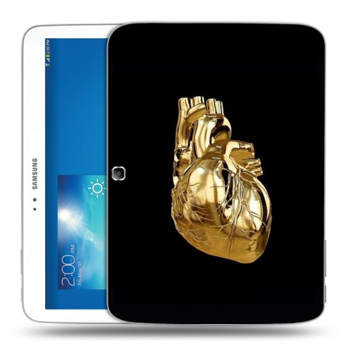 Дизайнерский силиконовый чехол для Samsung Galaxy Tab 3 10.1 Черное золото