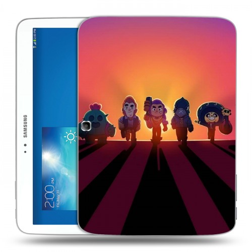 Дизайнерский силиконовый чехол для Samsung Galaxy Tab 3 10.1 Brawl Stars