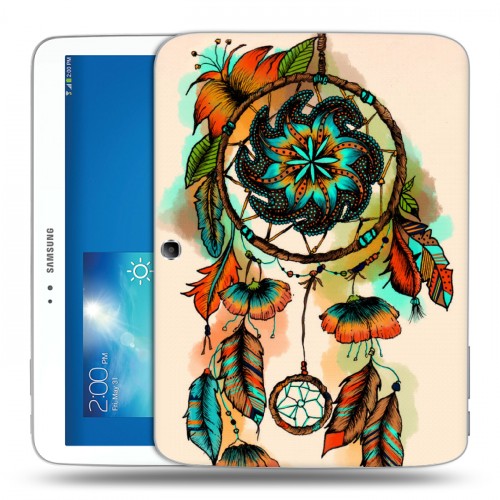 Дизайнерский силиконовый чехол для Samsung Galaxy Tab 3 10.1 Акварельные обереги