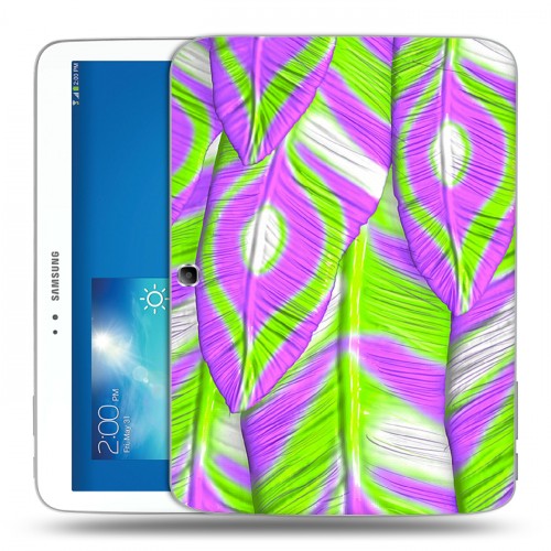 Дизайнерский силиконовый чехол для Samsung Galaxy Tab 3 10.1 Контрастные перья