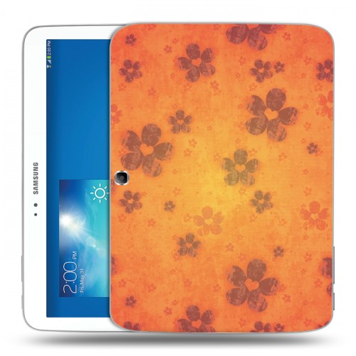Дизайнерский силиконовый чехол для Samsung Galaxy Tab 3 10.1 Цветочные мотивы