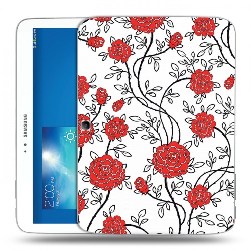 Дизайнерский силиконовый чехол для Samsung Galaxy Tab 3 10.1 Цветочные мотивы