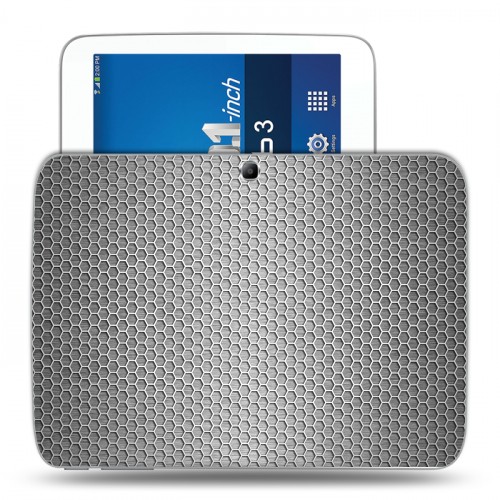 Дизайнерский силиконовый чехол для Samsung Galaxy Tab 3 10.1 Металл