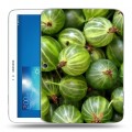 Дизайнерский силиконовый чехол для Samsung Galaxy Tab 3 10.1 Ягоды текстуры
