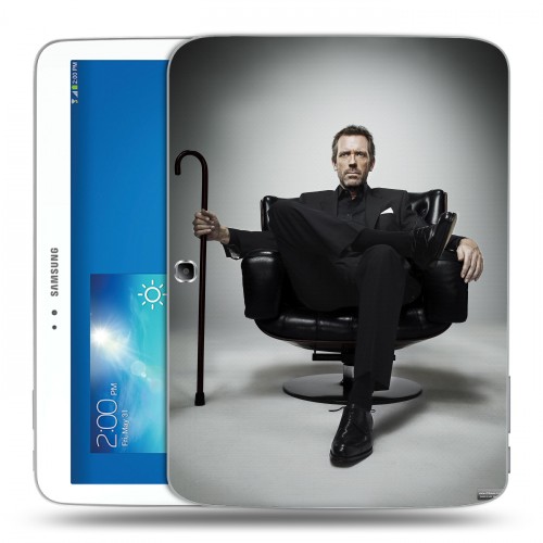 Дизайнерский силиконовый чехол для Samsung Galaxy Tab 3 10.1 Доктор Хаус