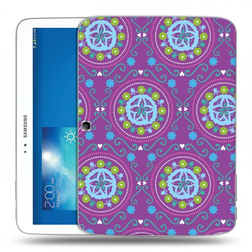 Дизайнерский силиконовый чехол для Samsung Galaxy Tab 3 10.1 Богемские шаблоны