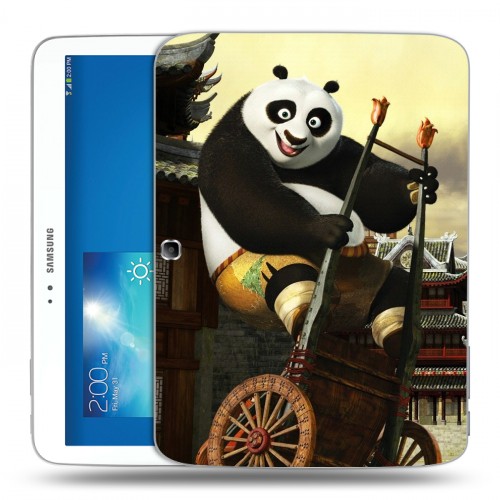 Дизайнерский силиконовый чехол для Samsung Galaxy Tab 3 10.1 Кунг-Фу Панда