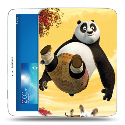 Дизайнерский силиконовый чехол для Samsung Galaxy Tab 3 10.1 Кунг-Фу Панда