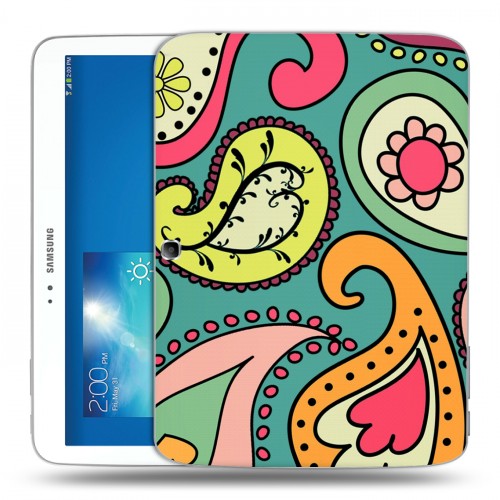 Дизайнерский силиконовый чехол для Samsung Galaxy Tab 3 10.1 Шаблоны пейсли