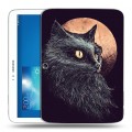 Дизайнерский силиконовый чехол для Samsung Galaxy Tab 3 10.1 Мистические кошки
