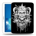 Дизайнерский силиконовый чехол для Samsung Galaxy Tab 3 10.1 Мир черепов