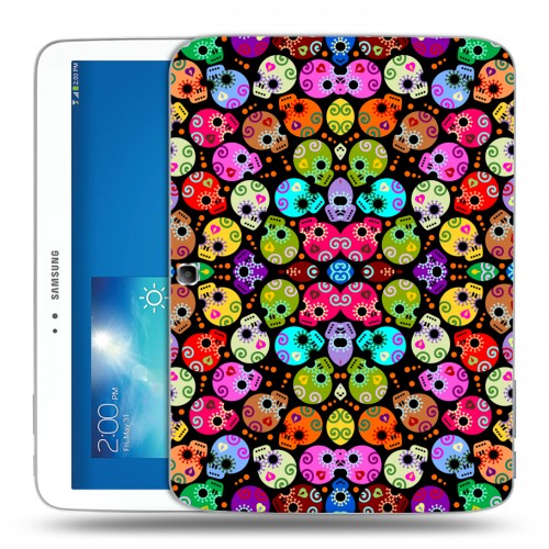 Дизайнерский силиконовый чехол для Samsung Galaxy Tab 3 10.1 Арт черепа