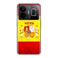 Дизайнерский силиконовый с усиленными углами чехол для Realme GT3 флаг Испании
