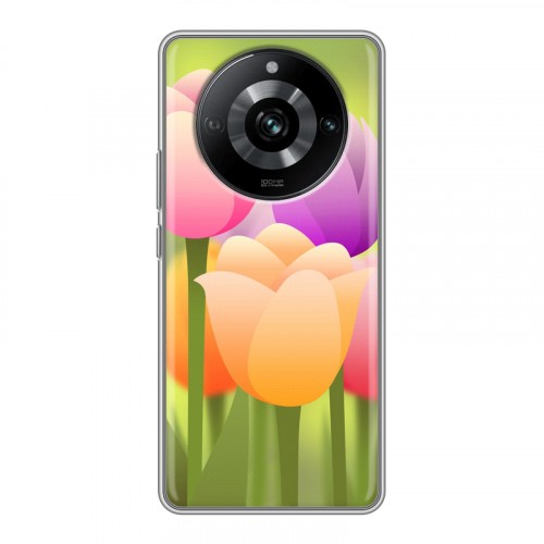 Дизайнерский пластиковый чехол для Realme 11 Pro Романтик цветы