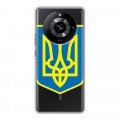 Полупрозрачный дизайнерский пластиковый чехол для Realme 11 Pro Флаг Украины