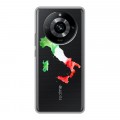 Полупрозрачный дизайнерский силиконовый чехол для Realme 11 Pro Флаг Италии