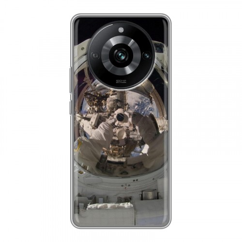 Дизайнерский силиконовый чехол для Realme 11 Pro Космонавт