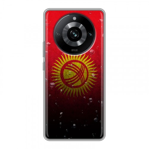 Дизайнерский силиконовый чехол для Realme 11 Pro Флаг Киргизии