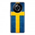 Дизайнерский силиконовый с усиленными углами чехол для Realme 11 Pro Флаг Швеции