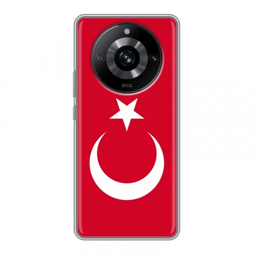 Дизайнерский пластиковый чехол для Realme 11 Pro Флаг Турции