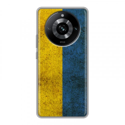 Дизайнерский силиконовый с усиленными углами чехол для Realme 11 Pro Флаг Украины