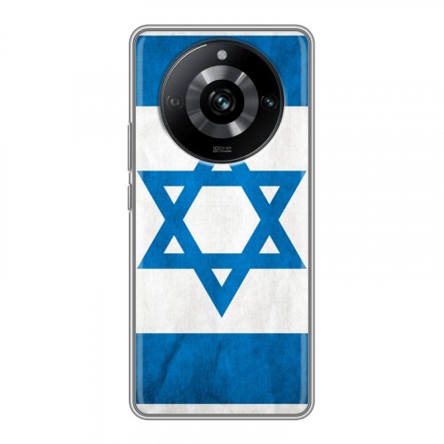 Дизайнерский пластиковый чехол для Realme 11 Pro Флаг Израиля