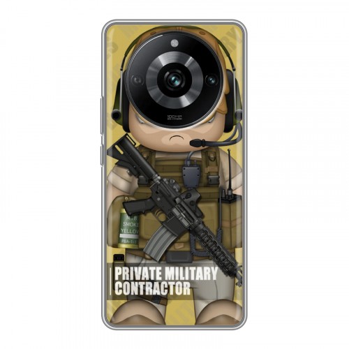 Дизайнерский силиконовый чехол для Realme 11 Pro Армейцы мультяшки