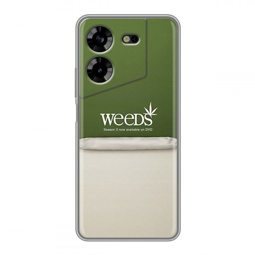 Дизайнерский силиконовый чехол для Tecno Pova 5 4G Weeds