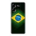 Дизайнерский силиконовый чехол для Tecno Pova 5 4G Флаг Бразилии