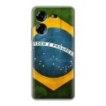 Дизайнерский силиконовый чехол для Tecno Pova 5 4G Флаг Бразилии