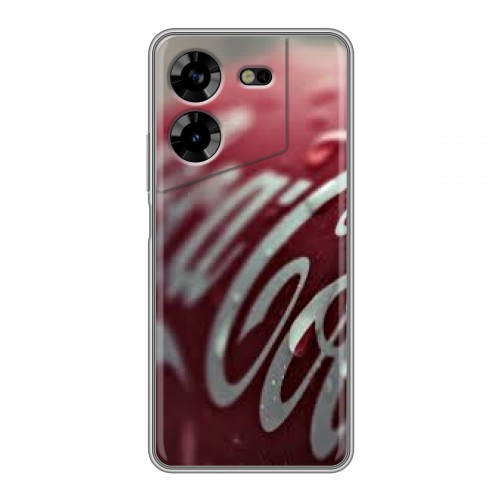 Дизайнерский силиконовый чехол для Tecno Pova 5 4G Coca-cola