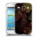 Дизайнерский силиконовый чехол для Samsung Galaxy Core Нуарные листья