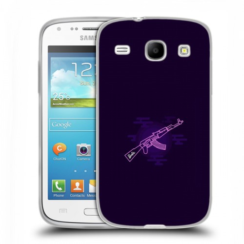 Дизайнерский силиконовый чехол для Samsung Galaxy Core Неоновые образы