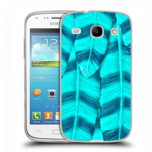 Дизайнерский силиконовый чехол для Samsung Galaxy Core Контрастные перья