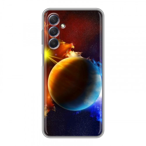 Дизайнерский силиконовый чехол для Samsung Galaxy M54 Планеты