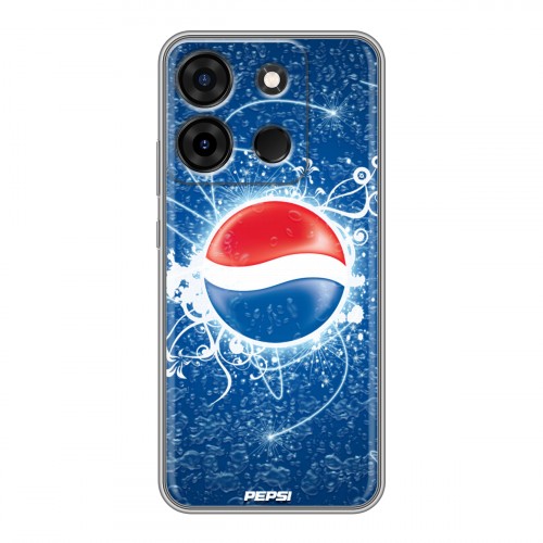 Дизайнерский силиконовый чехол для Infinix Smart 7 Plus Pepsi