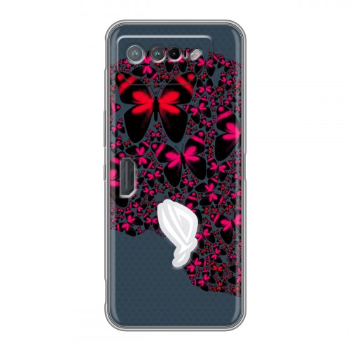 Дизайнерский силиконовый чехол для ASUS ROG Phone 7 Текстурные черепа