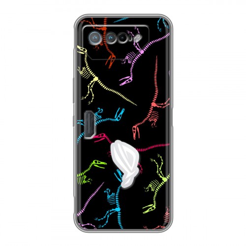 Дизайнерский силиконовый чехол для ASUS ROG Phone 7 Узоры динозавров