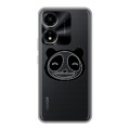 Полупрозрачный дизайнерский силиконовый чехол для Huawei Honor X5 Plus Прозрачные панды - смайлики