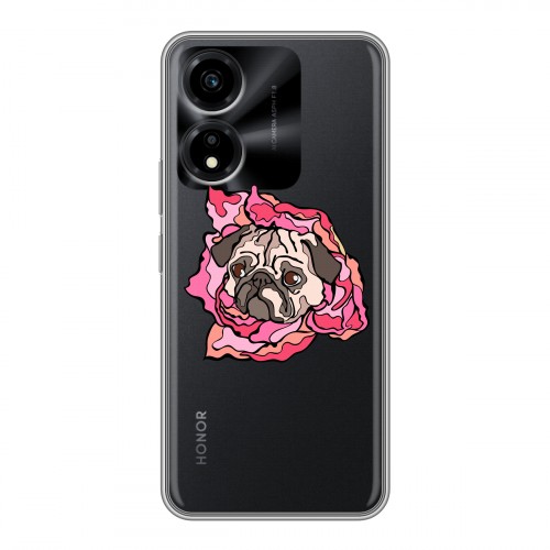 Полупрозрачный дизайнерский пластиковый чехол для Huawei Honor X5 Plus Собаки