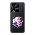 Полупрозрачный дизайнерский пластиковый чехол для Huawei Honor X5 Plus Прозрачные щенки