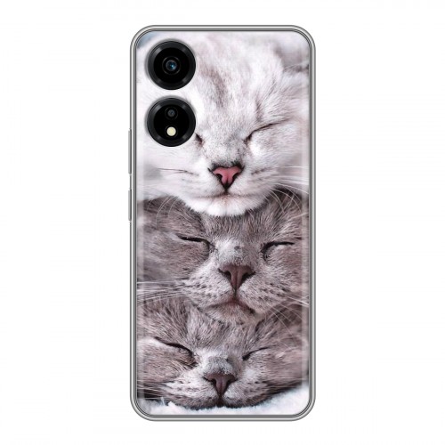Дизайнерский пластиковый чехол для Huawei Honor X5 Plus Коты