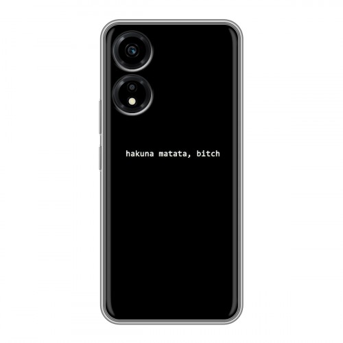 Дизайнерский пластиковый чехол для Huawei Honor X5 Plus Черно и кратко