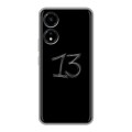 Дизайнерский силиконовый чехол для Huawei Honor X5 Plus Черно и кратко